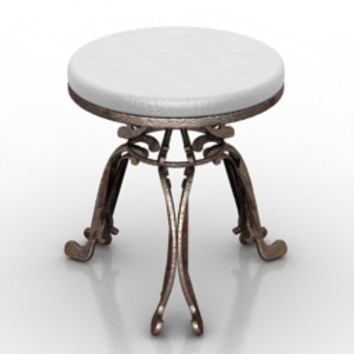 old-fashioned iron round table model