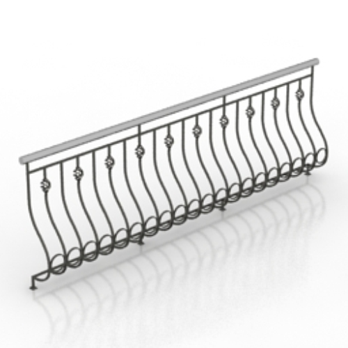 European railing model