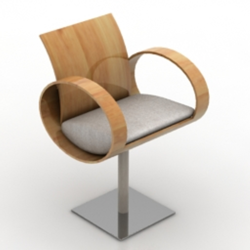 Solid single high stool