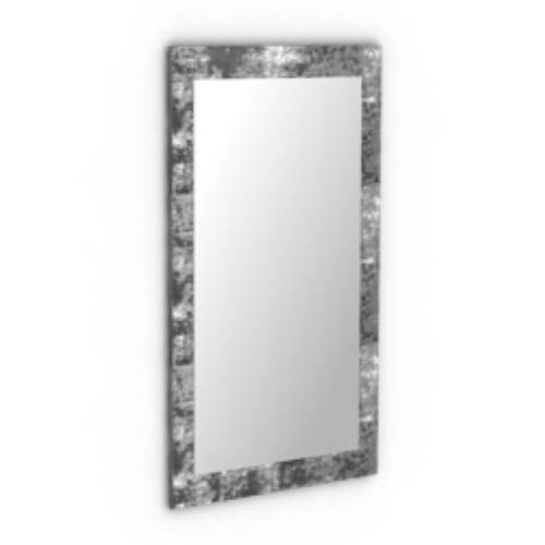 white frame mirror model