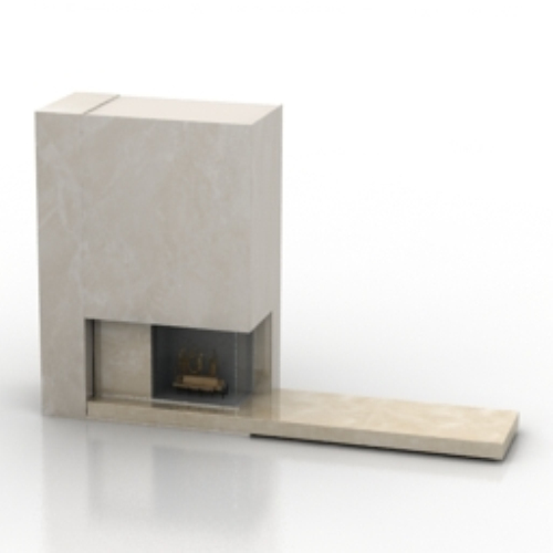 European fireplace 3d models