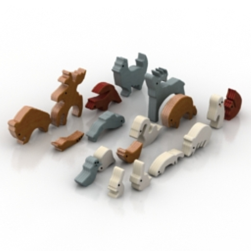 cartoon wooden toys