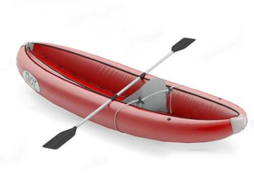 red canoe 3d model