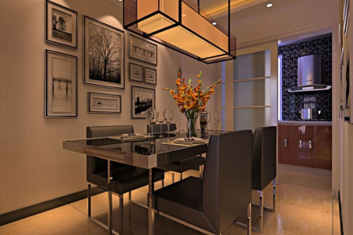 3d model fashion small family restaurant