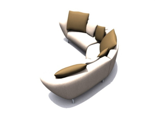 Simple and comfortable sofas 3d models