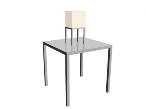 Shaped desk lamp 3D model