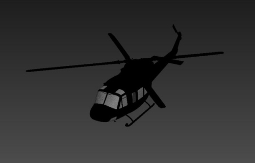 3D helicopter model