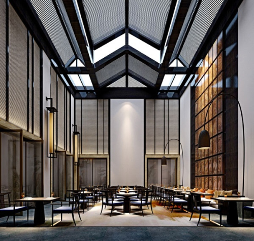 Church restaurant 3d models