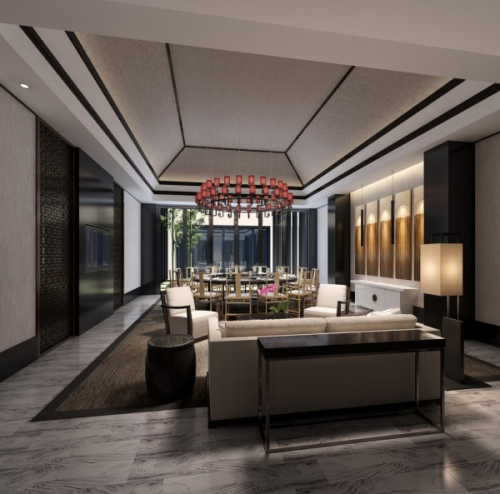 Modern Chinese style package of 3d models