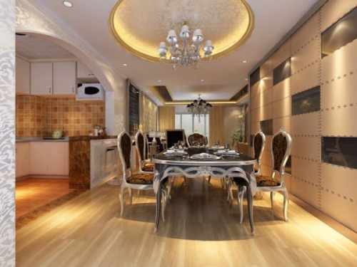 Trendy Continental Restaurant 3D Model Design