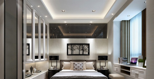 Simple bedroom 3D model