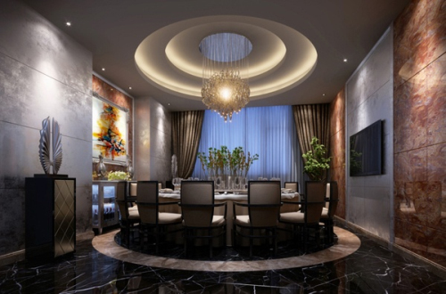 Modern, trendy restaurants package 3D model