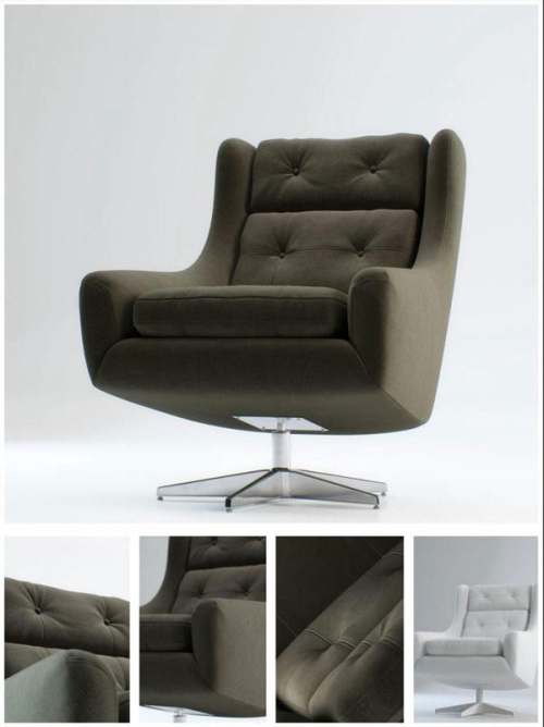 Black-man sofa 3D model