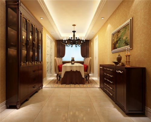 European retro restaurant 3D model