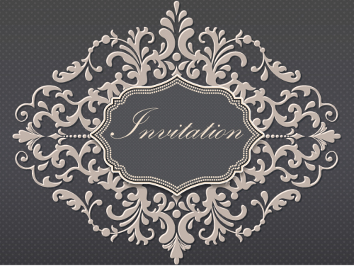 Dark gray pattern background vector material