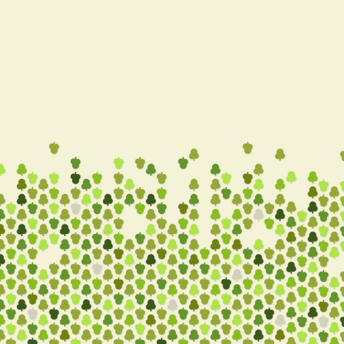 Creative green leaves background vector material
