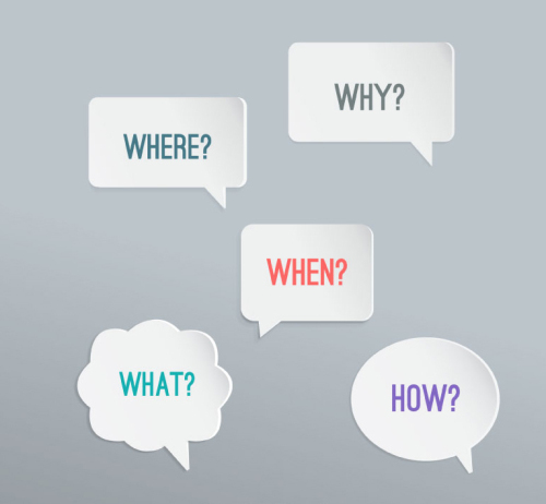 5 Languages bubble design vector material