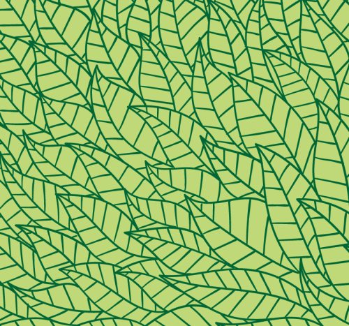 Green foliage seamless background vector map