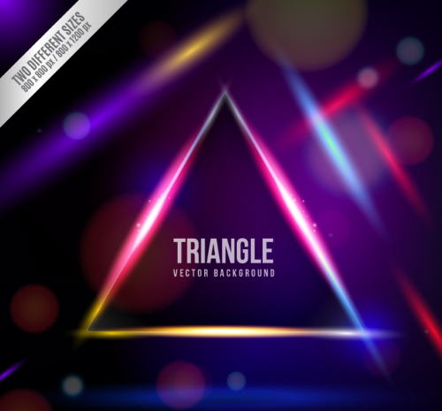 Symphony triangle background vector material