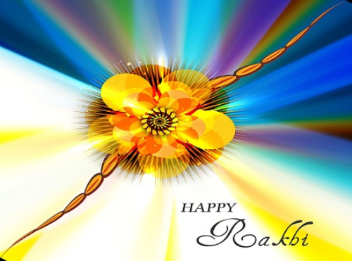 colorful raksha bandhan background vector